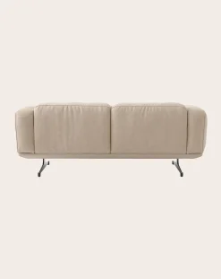 Inland AV22 2-Seater Sofa, Black Base