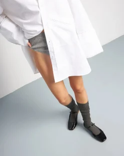 Julieta patent ballerinas