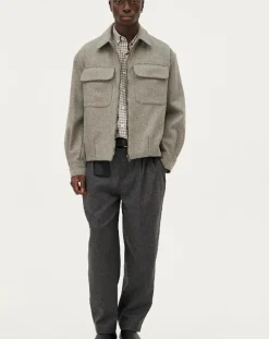 Kinsale Green stone Wool jacket