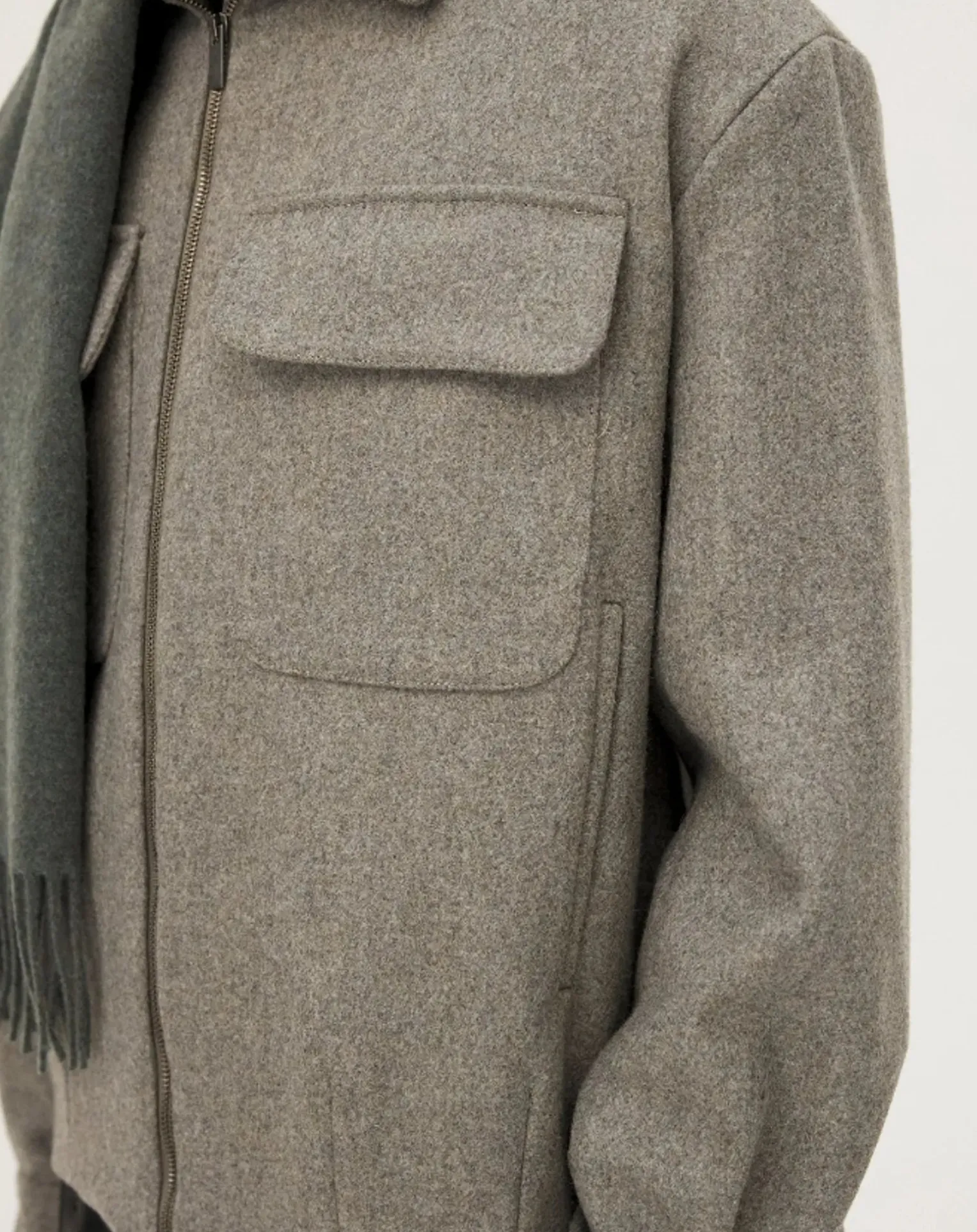 Kinsale Green stone Wool jacket