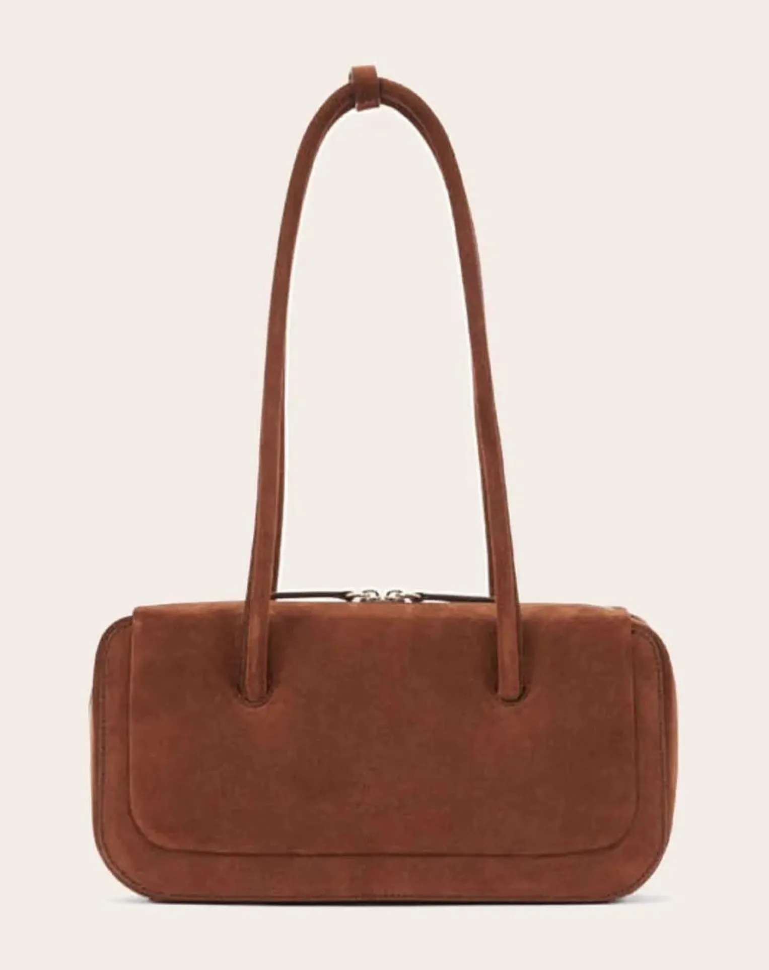 Lagune Bowling handbag in suede leather