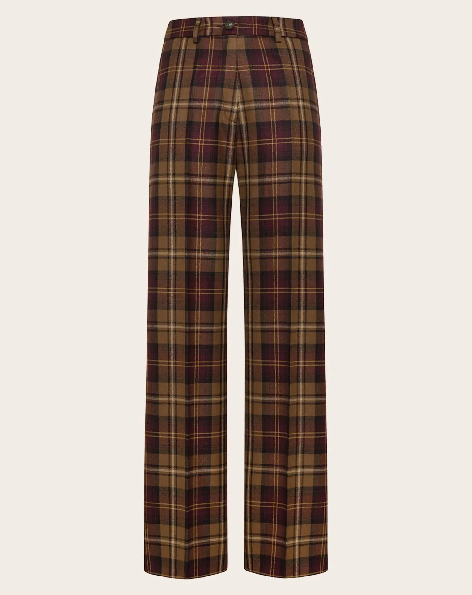 Lanzarote Bis Virgin Wool Check Trousers