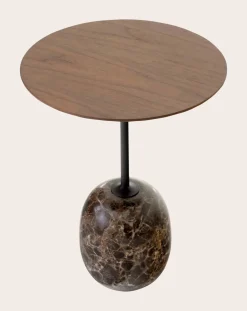 Lato LN8 Side Table, Walnut Top