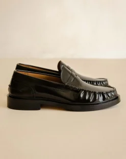 Leather loafers