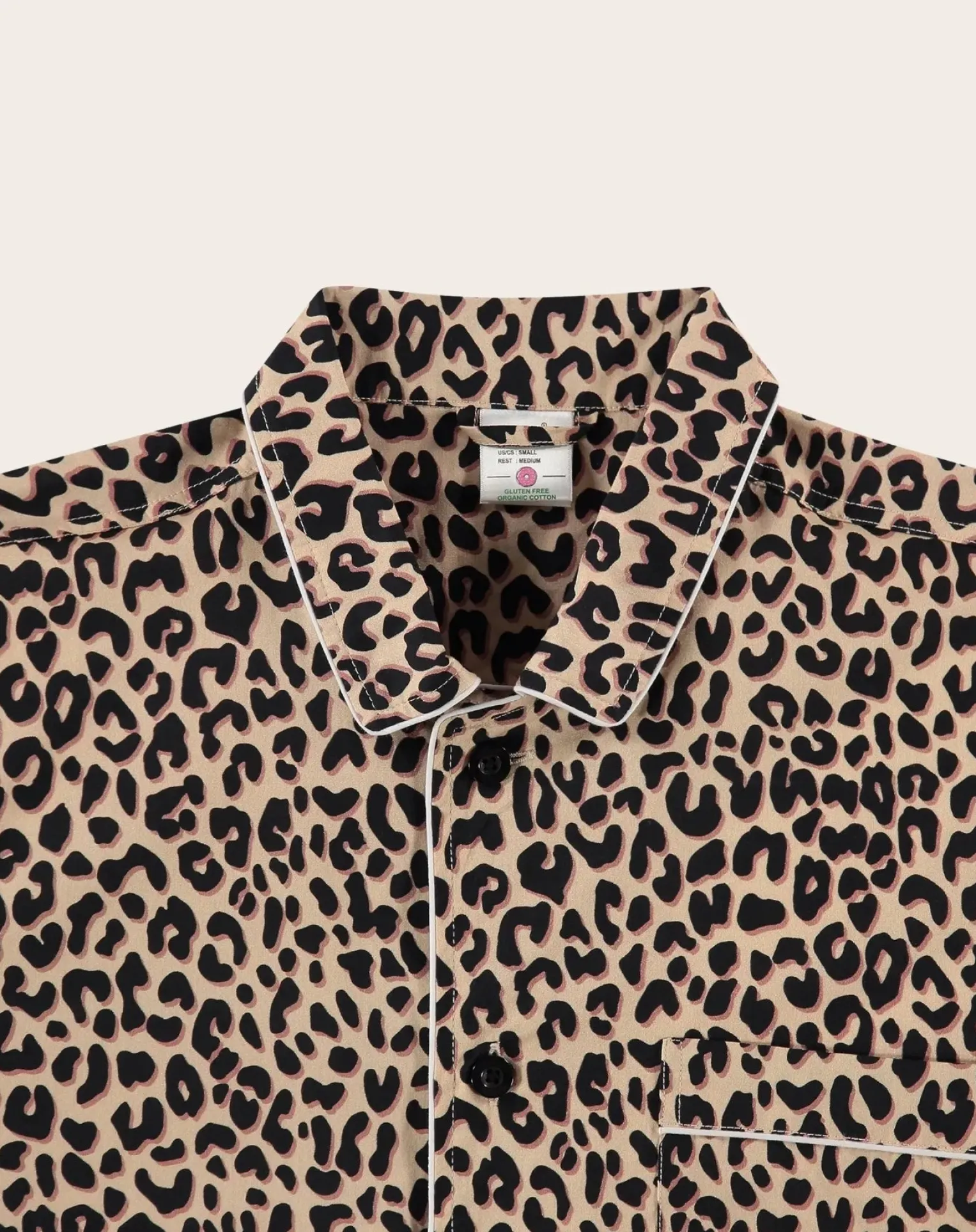 Leopard Organic Cotton Pyjama Shirt