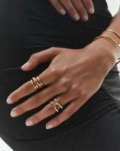 L'Intégrale gold-plated ring