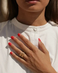 L'Intégrale gold-plated ring