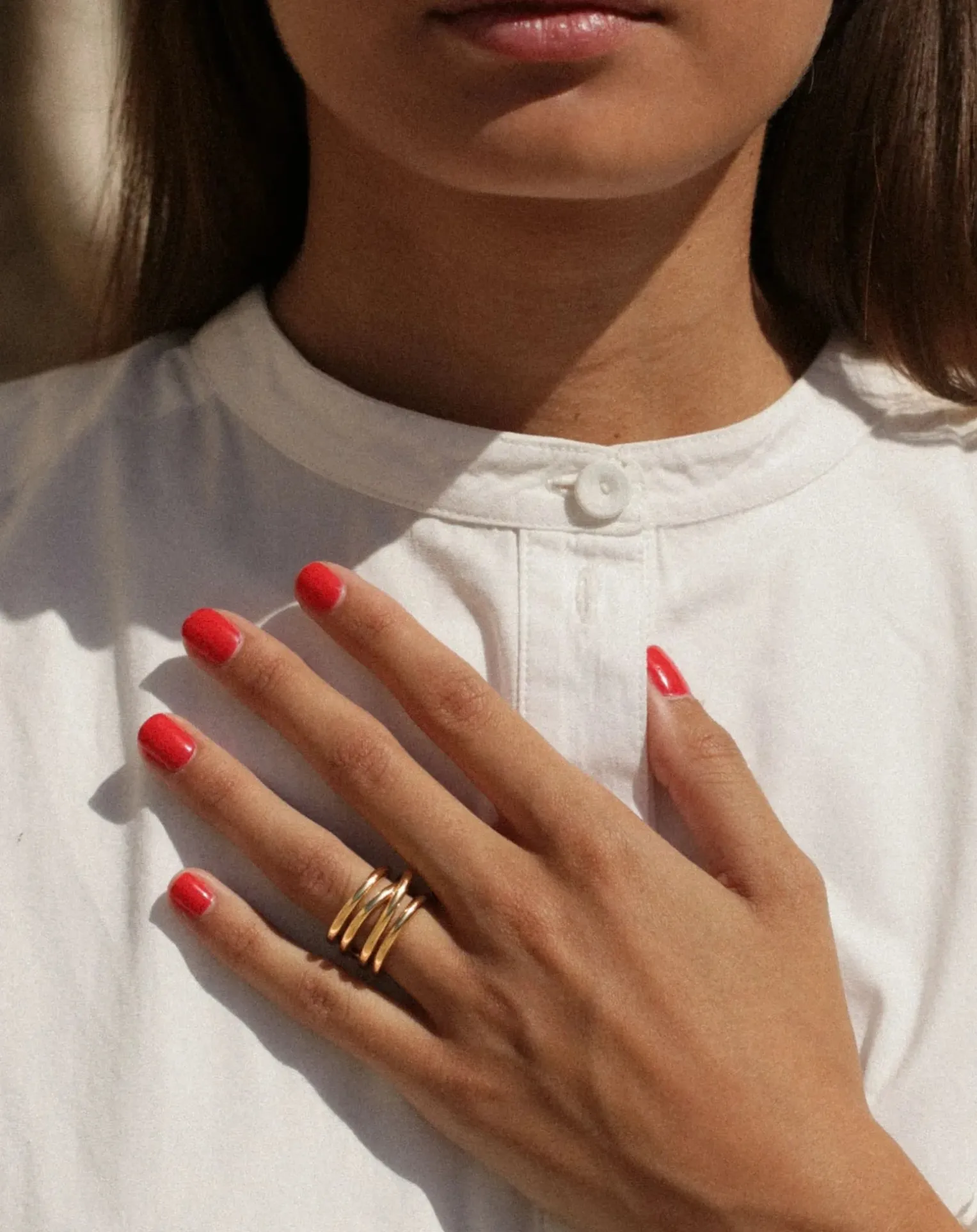 L'Intégrale gold-plated ring