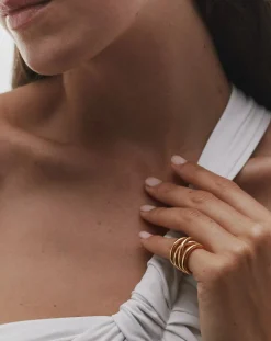 L'Intégrale gold-plated ring