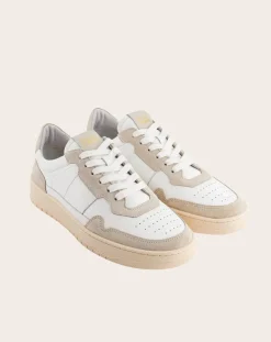 Low sneakers in nappa leather