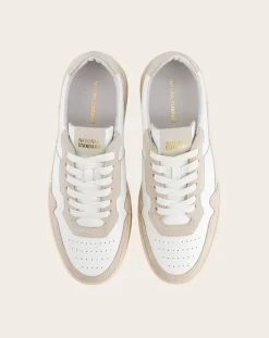 Low sneakers in nappa leather