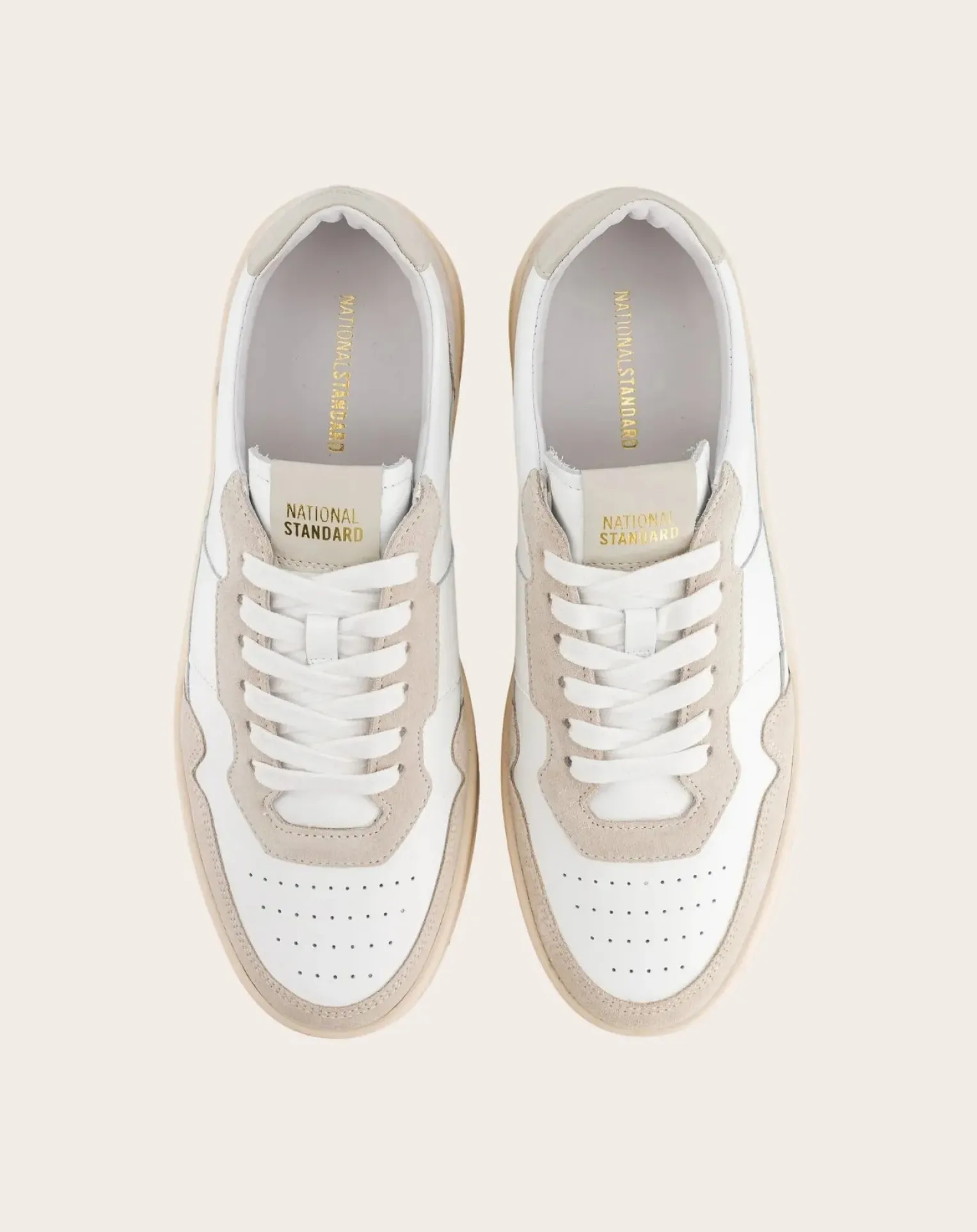 Low sneakers in nappa leather