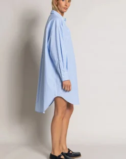 Lydie Striped Shirt Dress