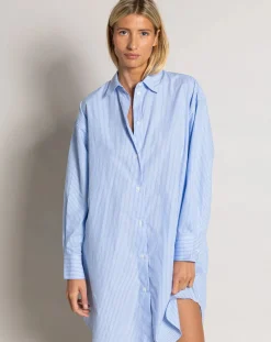 Lydie Striped Shirt Dress