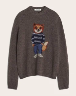 Merino Wool Dressed Fox Sweater