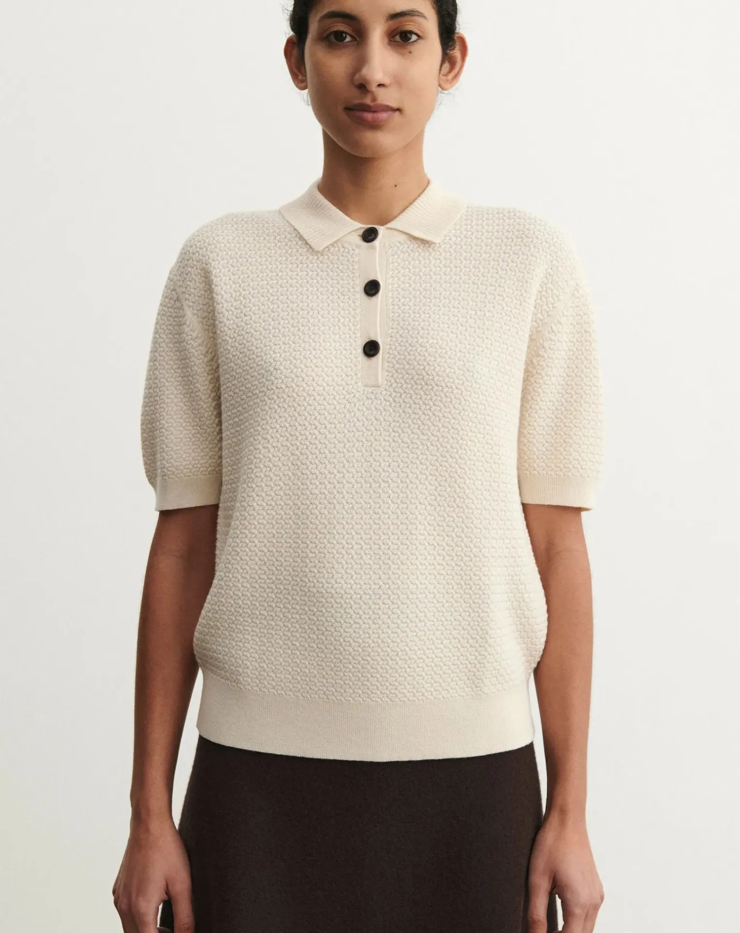 Merino wool polo shirt - Women's collection