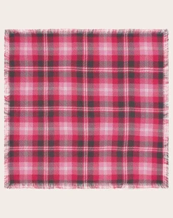 Mini Carré Tartan Cashmere Scarf