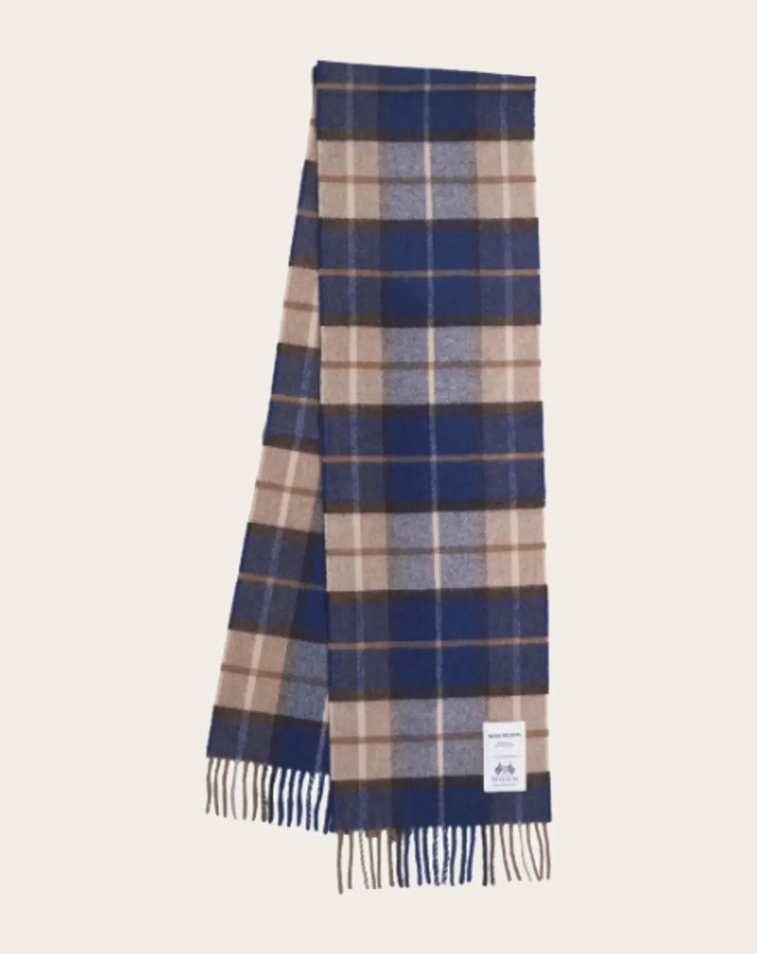 Norse Moon scarf Merino wool plaid