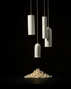Olympia N°3 porcelain hanging lamp, Anita Le Grelle