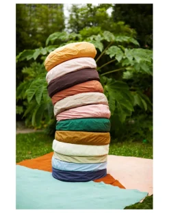 Organic Cotton Percale Round Cushion