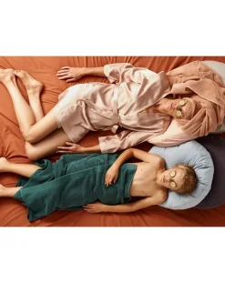 Organic Cotton Percale Round Cushion