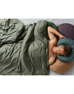 Organic Cotton Percale Round Cushion