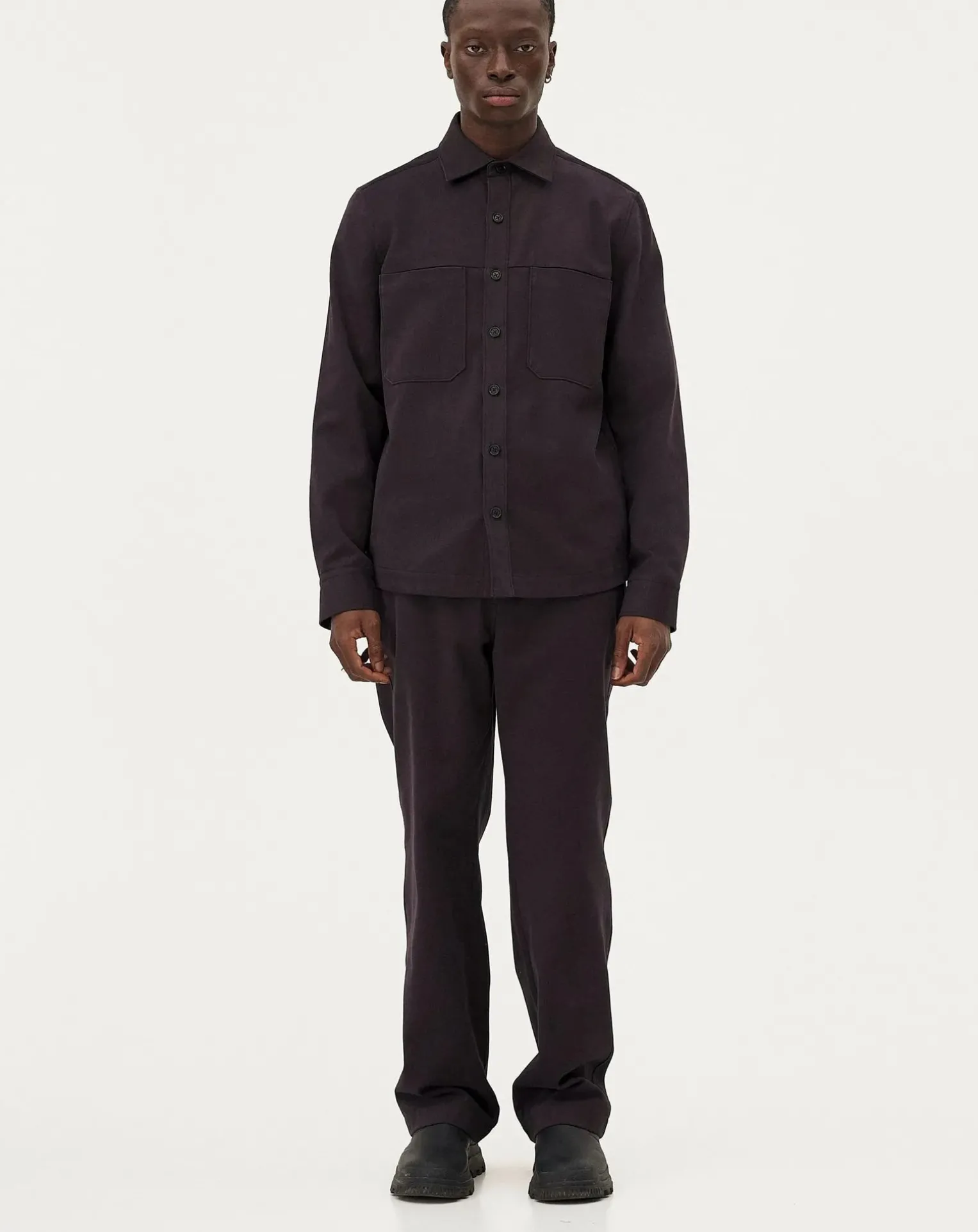 Ottawa Dark grey organic cotton overshirt