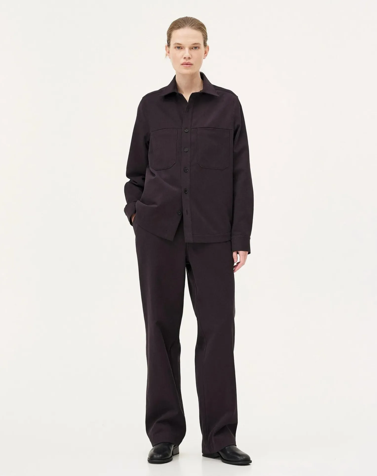 Ottawa Dark grey organic cotton overshirt