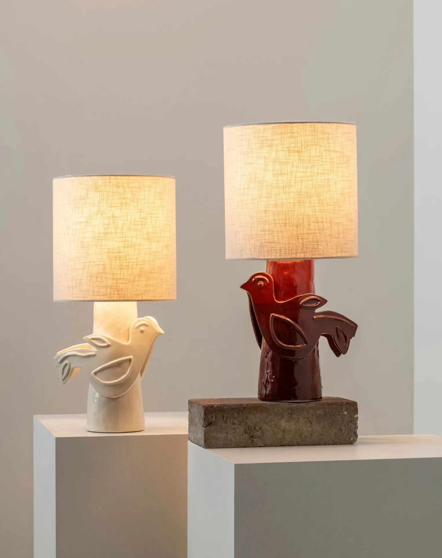 Paloma stoneware table lamp, Marie Michielssen