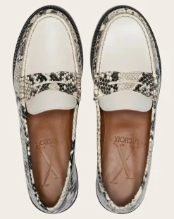 Penny Python Loafers
