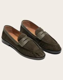 Penny Suede Loafers