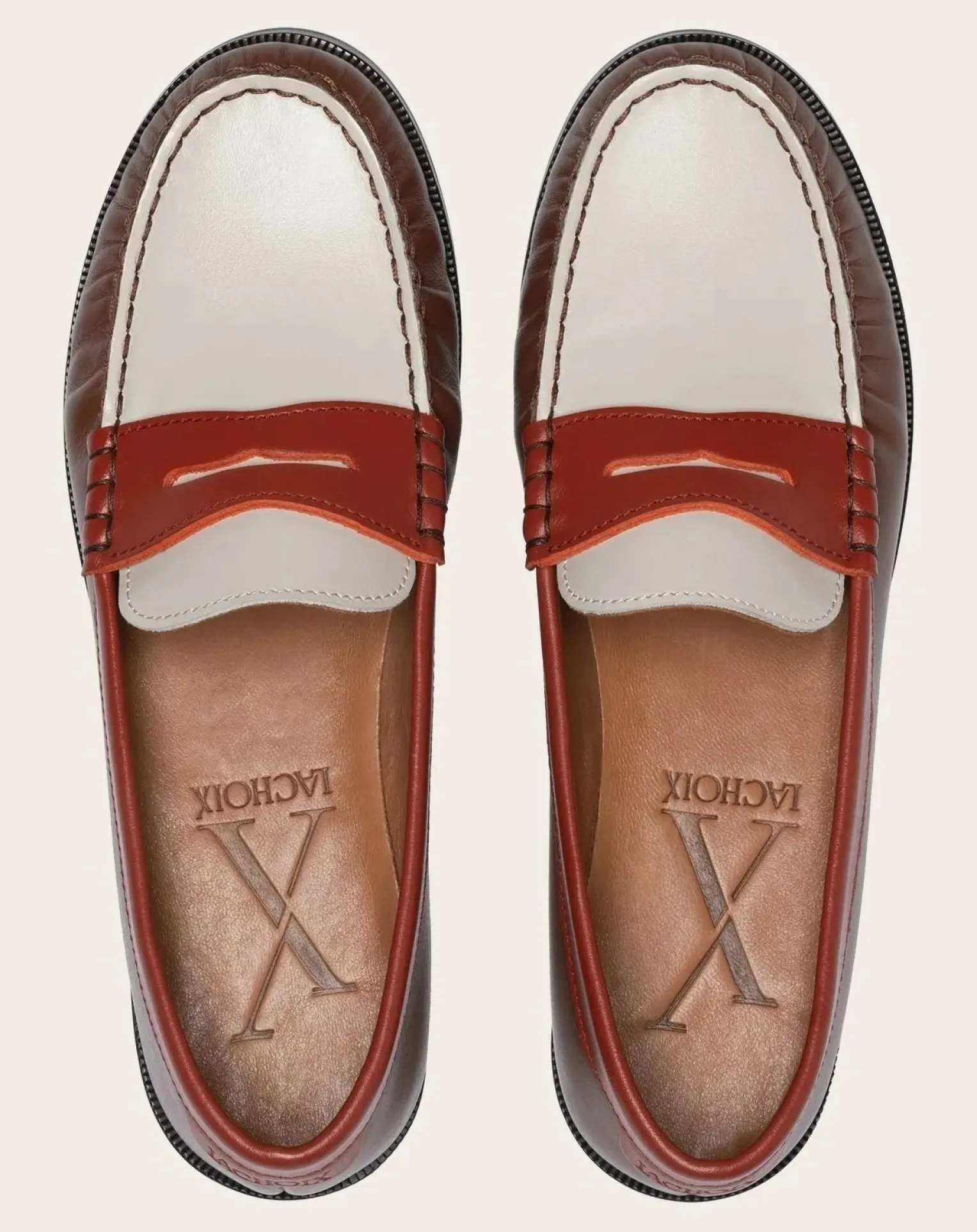Penny Tricolor Loafers