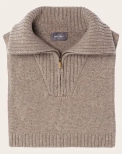 Plastron Cashmere trucker collar