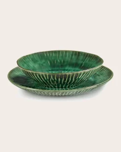 Plats Verde Lanza, Pascale Naessens - Set of 2