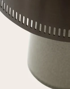 Portable Raku table lamp