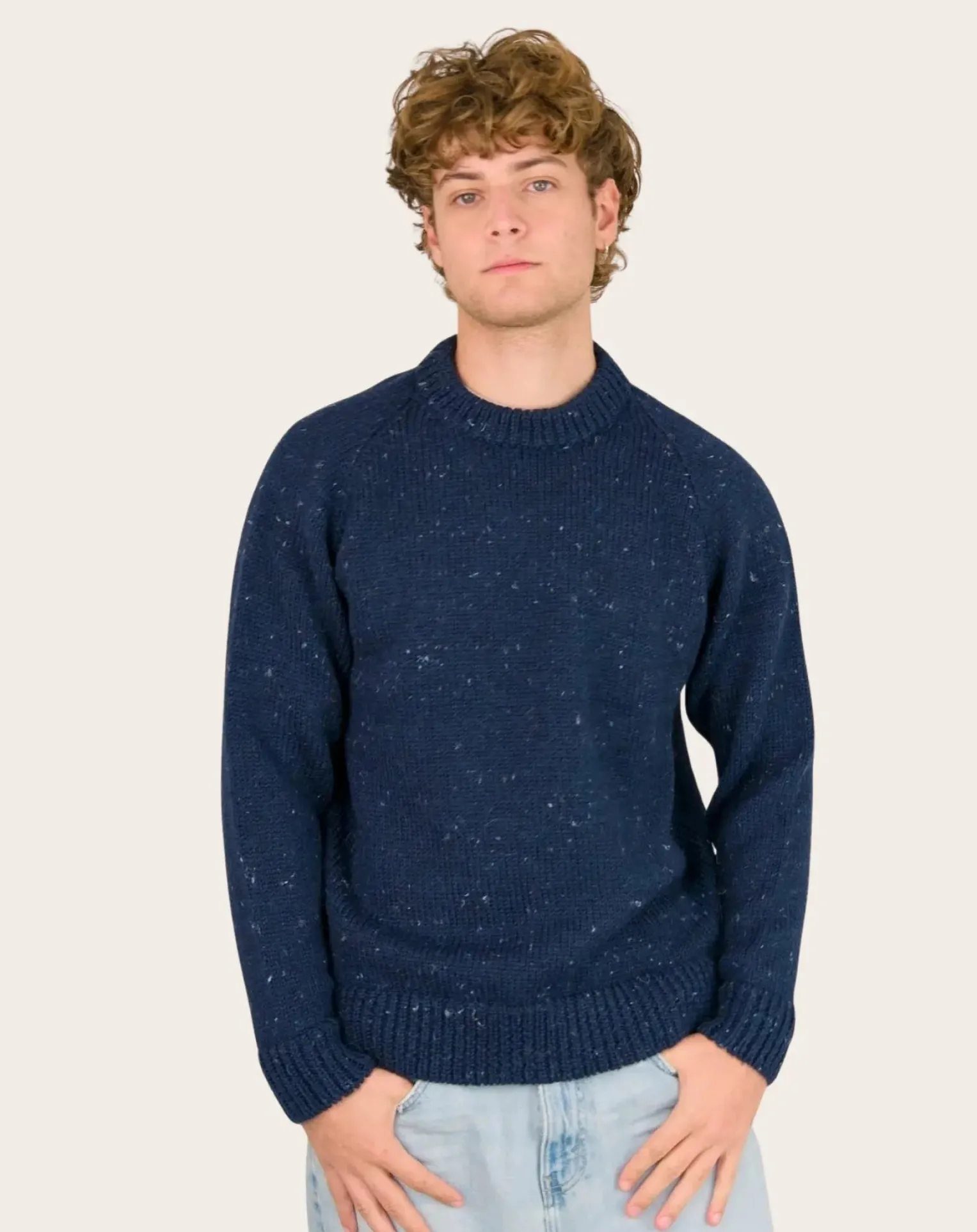 Raglan Chunky Wool Sweater