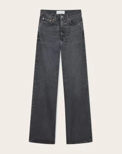 Rebecca high-waisted jeans in cotton