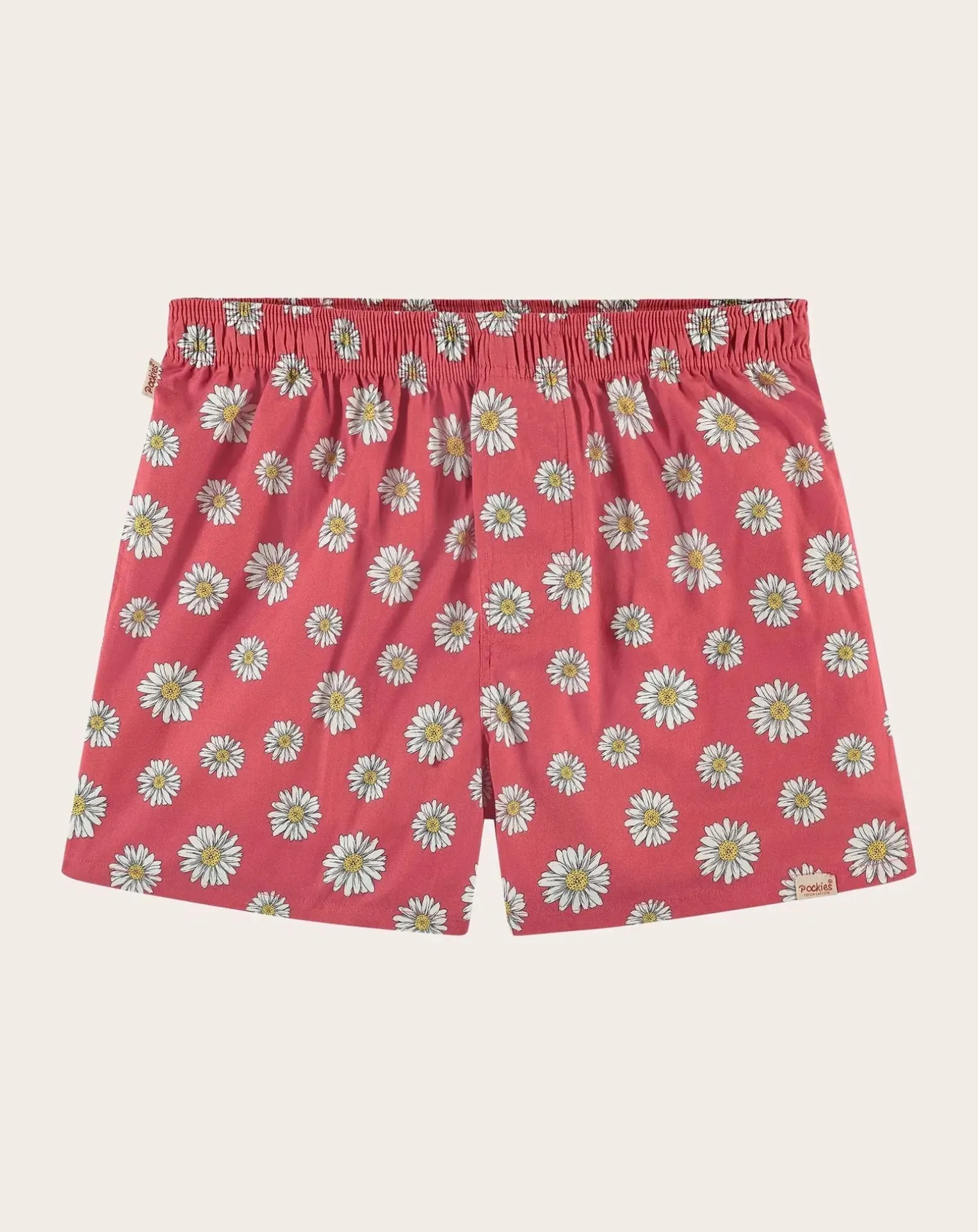 Red Flowers Organic Cotton boxer shorts