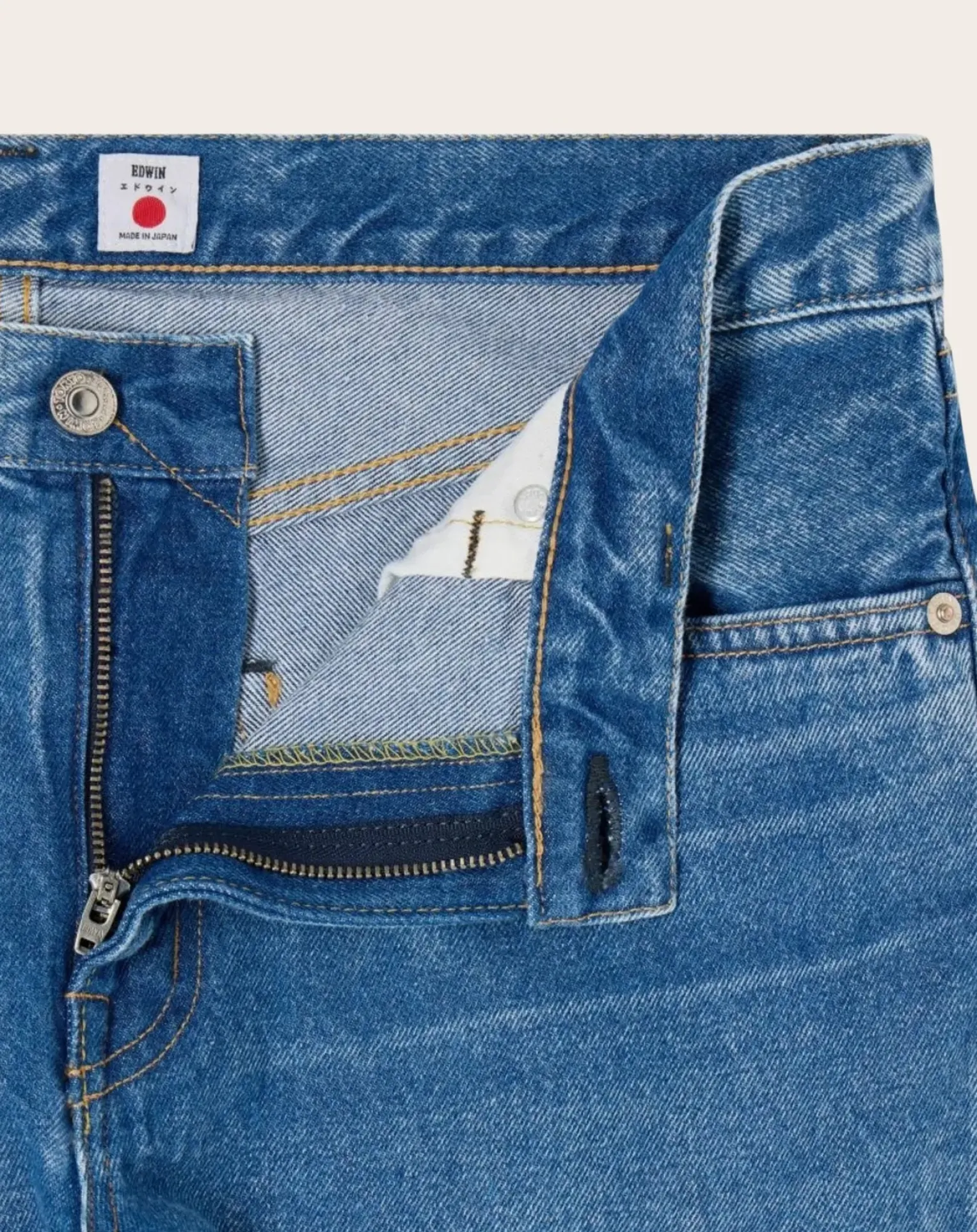 Regular Tapered Cotton Jeans