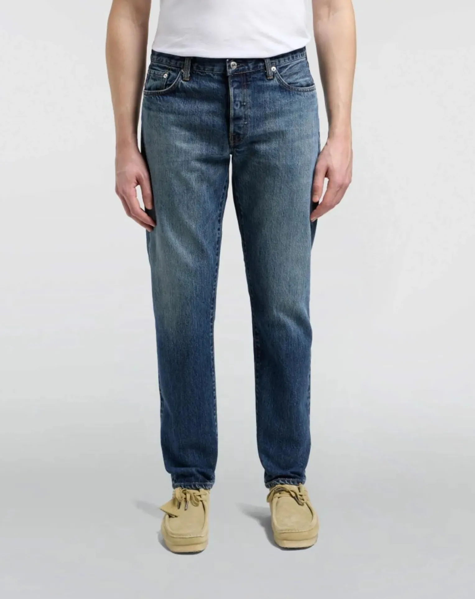Regular Tapered Cotton Jeans