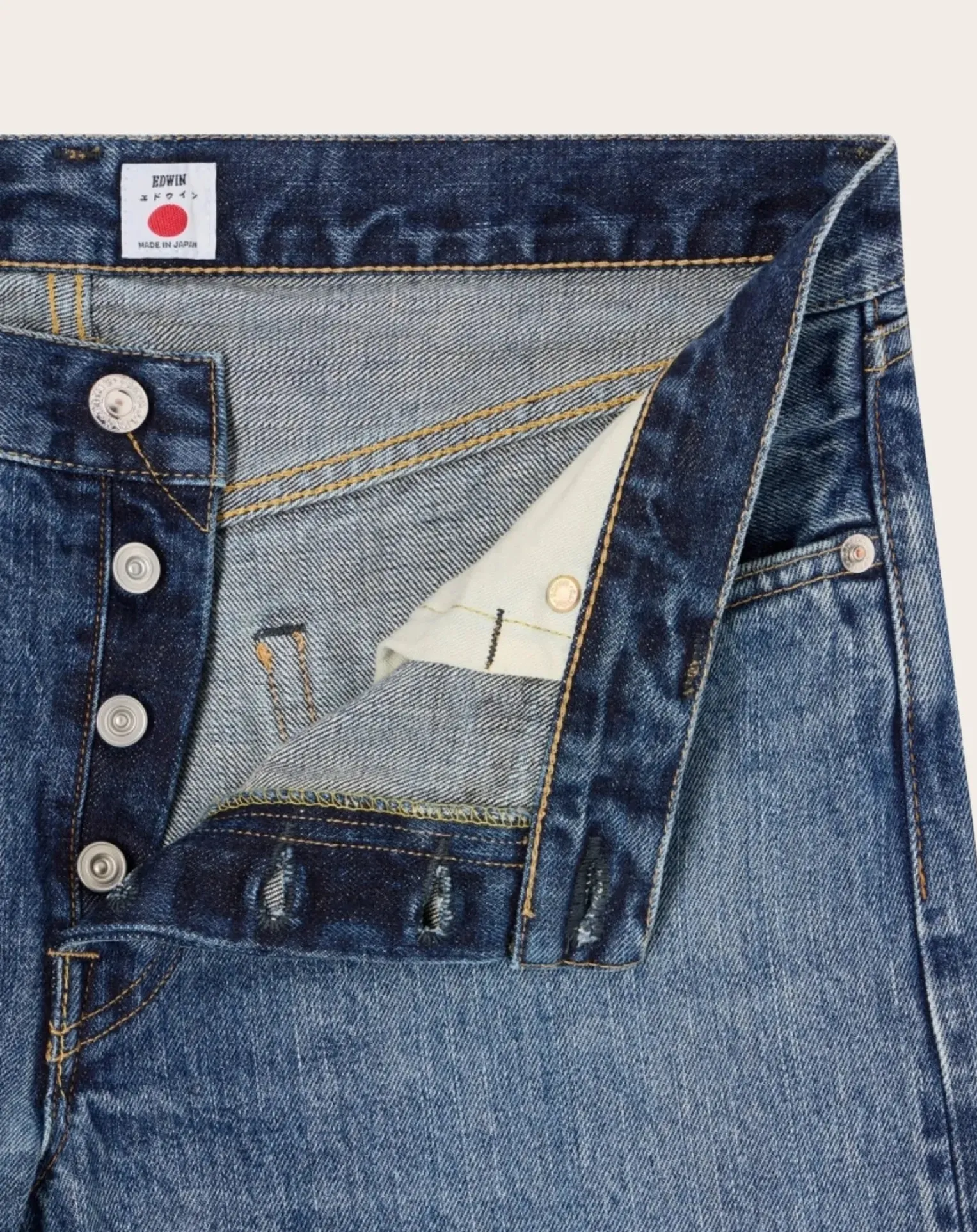 Regular Tapered Cotton Jeans