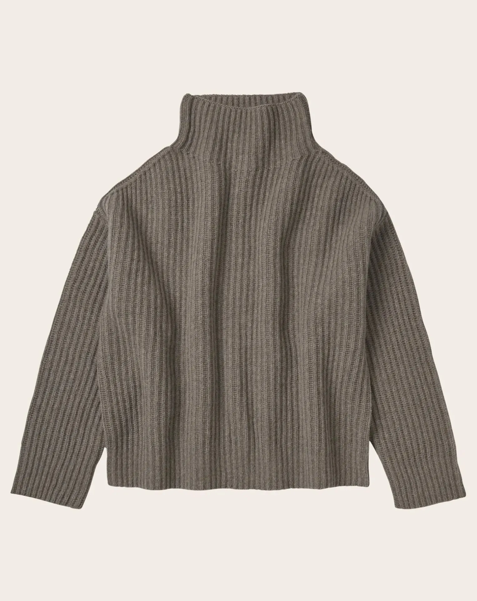 Rib Lamb Wool Sweater - Women's Collection
