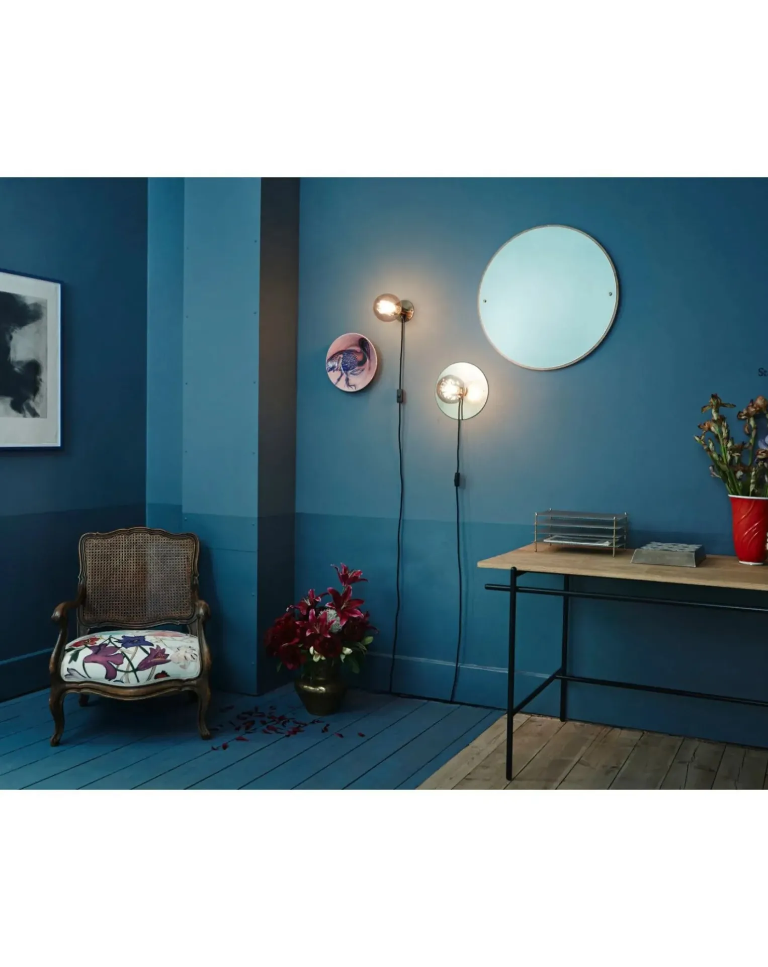 Round CM1 Wooden Mirror