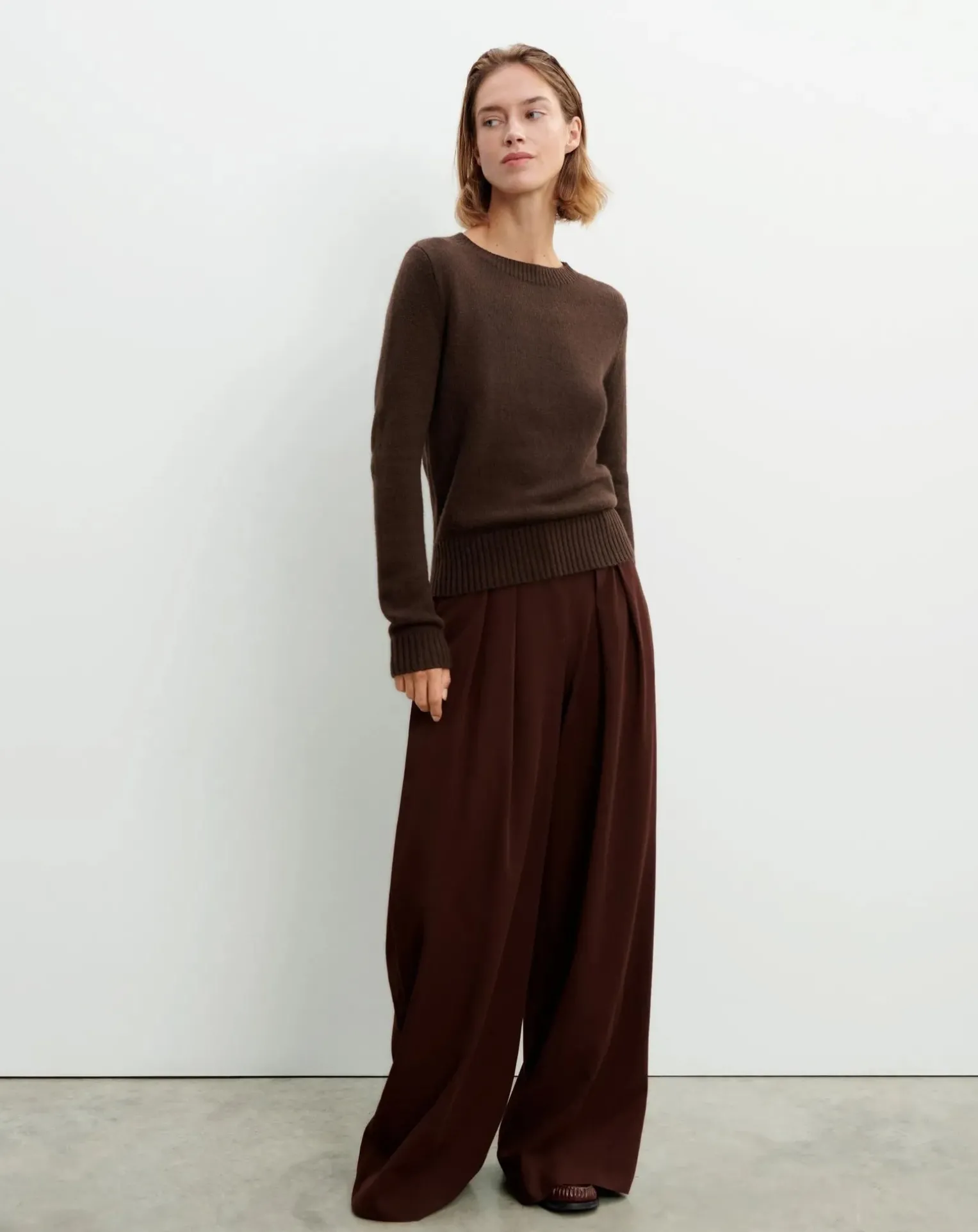 Round Neck Sweater 4 Threads Cashmere