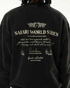 Safari World Series round-neck sweatshirt in organic cotton