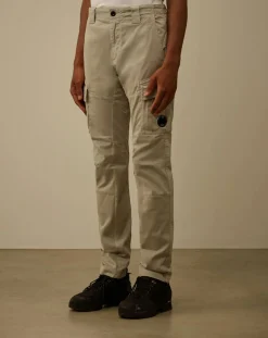 Satin Stretch Cargo Pants