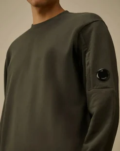 Scratchy Diagonal Molton Round Neck Sweatshirt