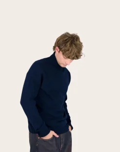 Seamless Wool Turtleneck Sweater