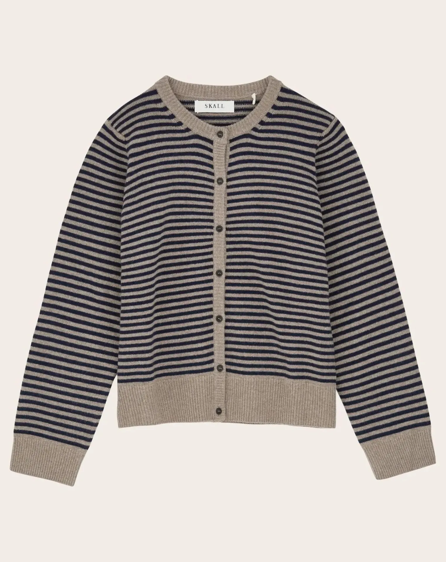 Senna Striped Merino Wool Cardigan