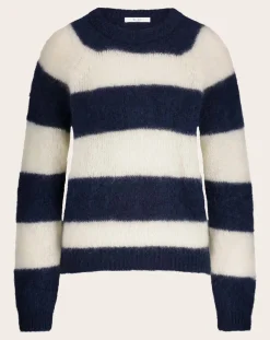 Sian Striped Mohair Sweater